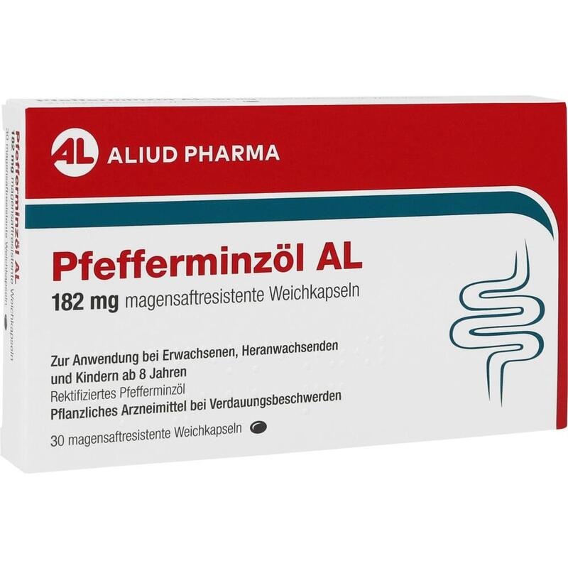 PFEFFERMINZÖL AL 182 mg magensaftres.Weichkapseln