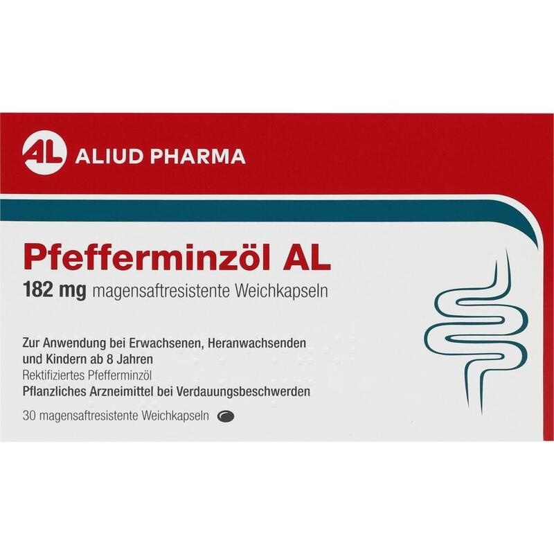 PFEFFERMINZÖL AL 182 mg magensaftres.Weichkapseln