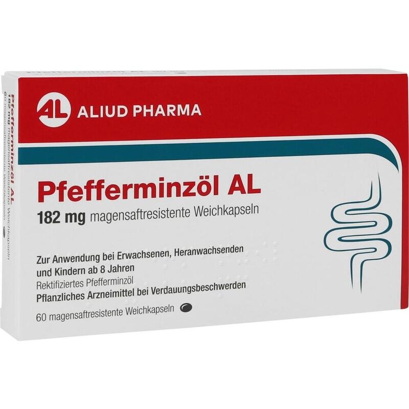 PFEFFERMINZÖL AL 182 mg magensaftres.Weichkapseln