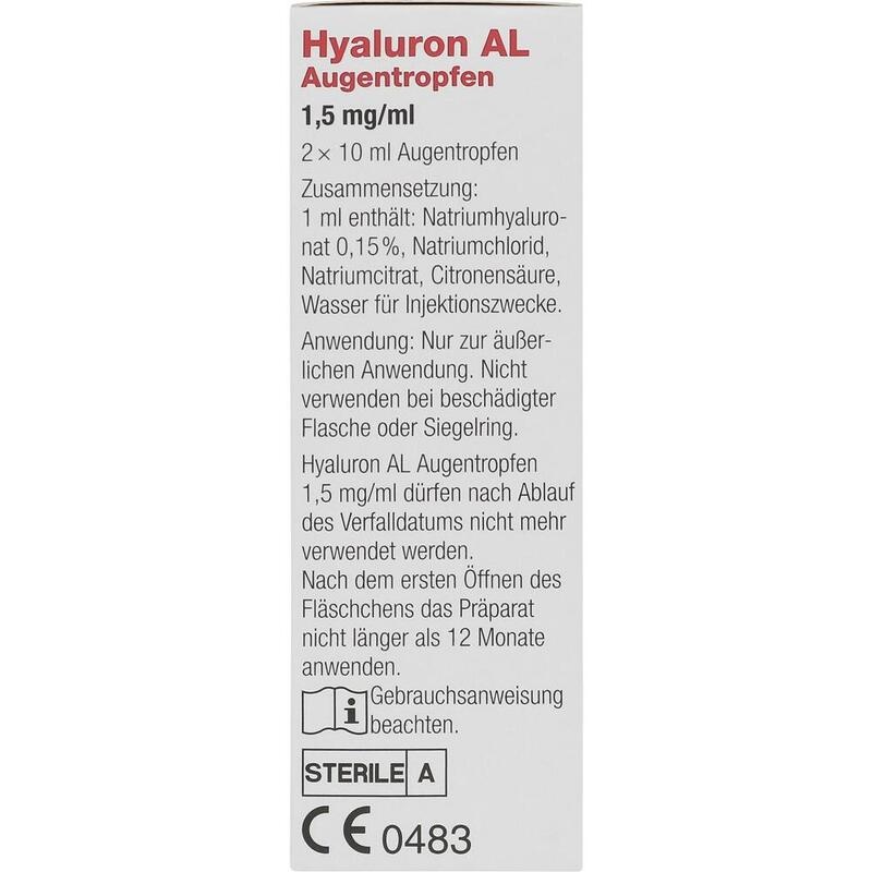 HYALURON AL Augentropfen 1,5 mg/ml