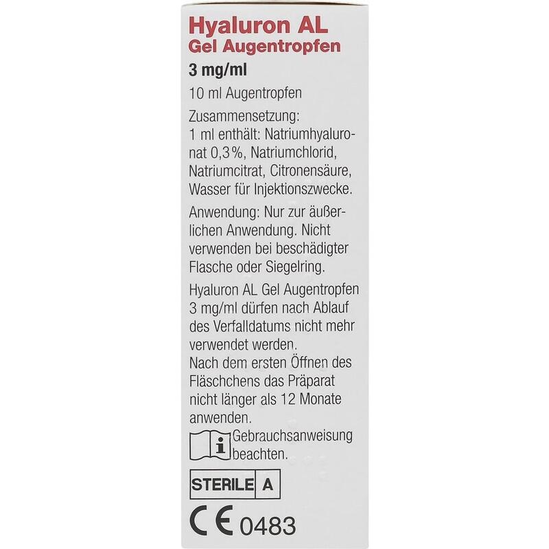 HYALURON AL Gel Augentropfen 3 mg/ml