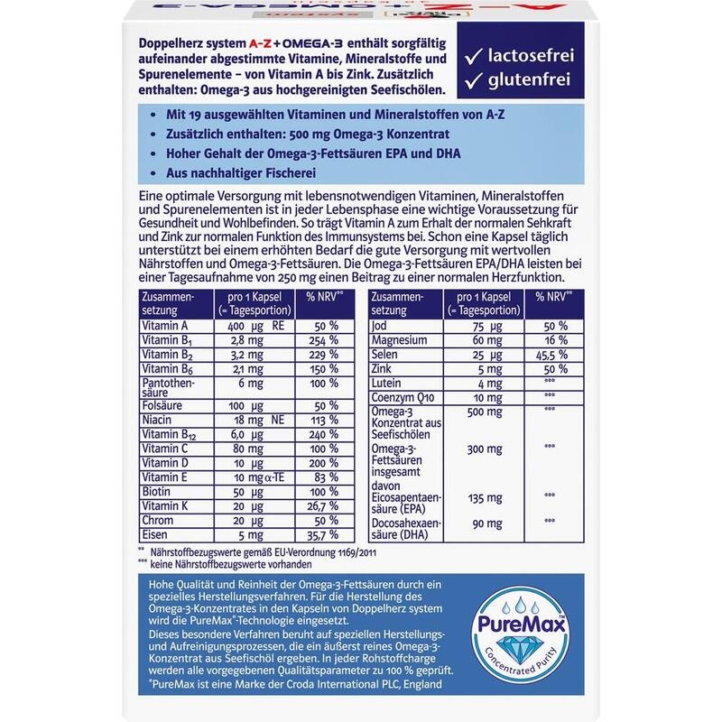 DOPPELHERZ A-Z+Omega-3 all-in-one system Kapseln