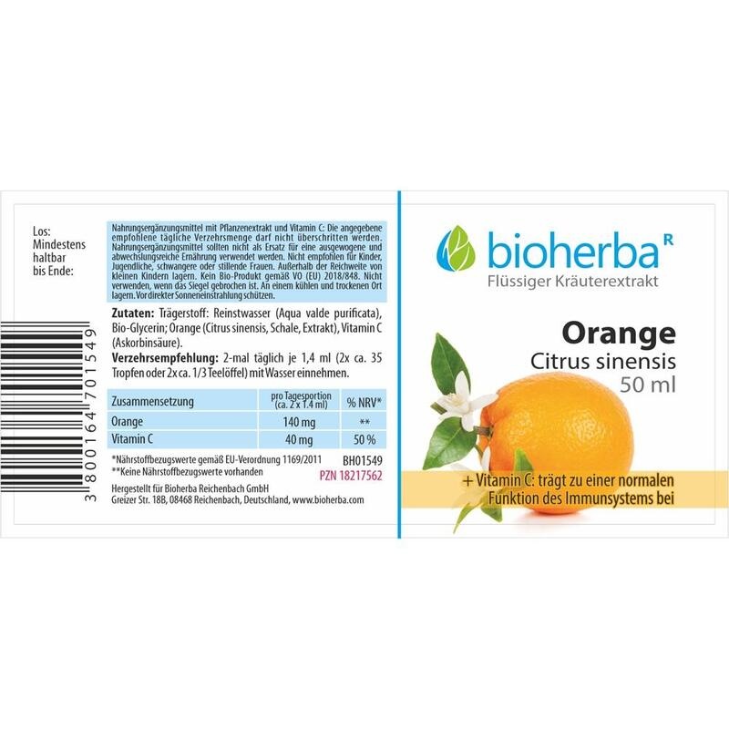 ORANGE Citrus sinensis Tinktur