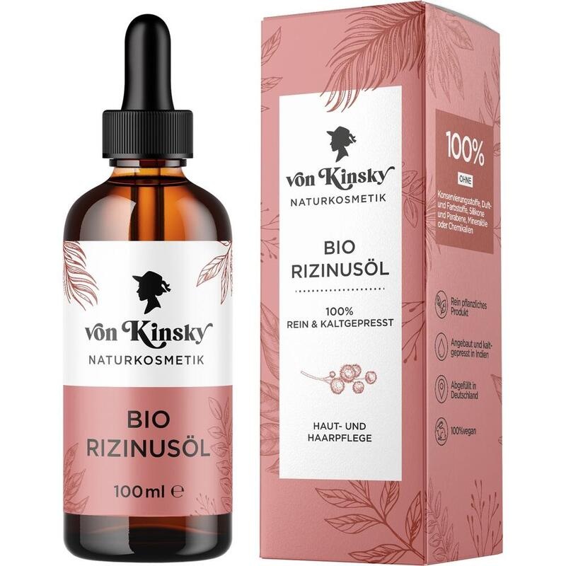 VON KINSKY Bio Rizinusöl reines Gesichts- u.Haaröl