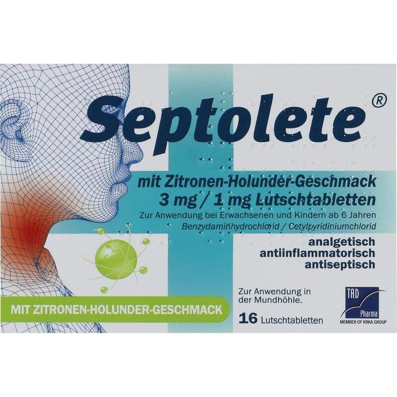 SEPTOLETE m.Zitronen-Holund.Geschm.3mg/1mg Lut.-T.