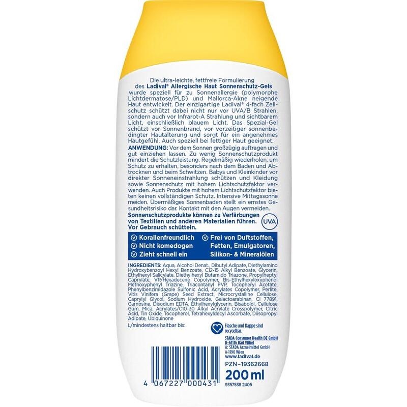LADIVAL allergische Haut Sonnenschutz-Gel LSF 50+