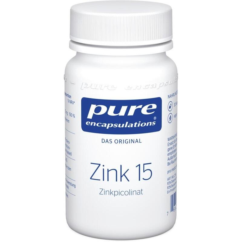 PURE ENCAPSULATIONS Zink 15 Zinkpicolinat Kapseln