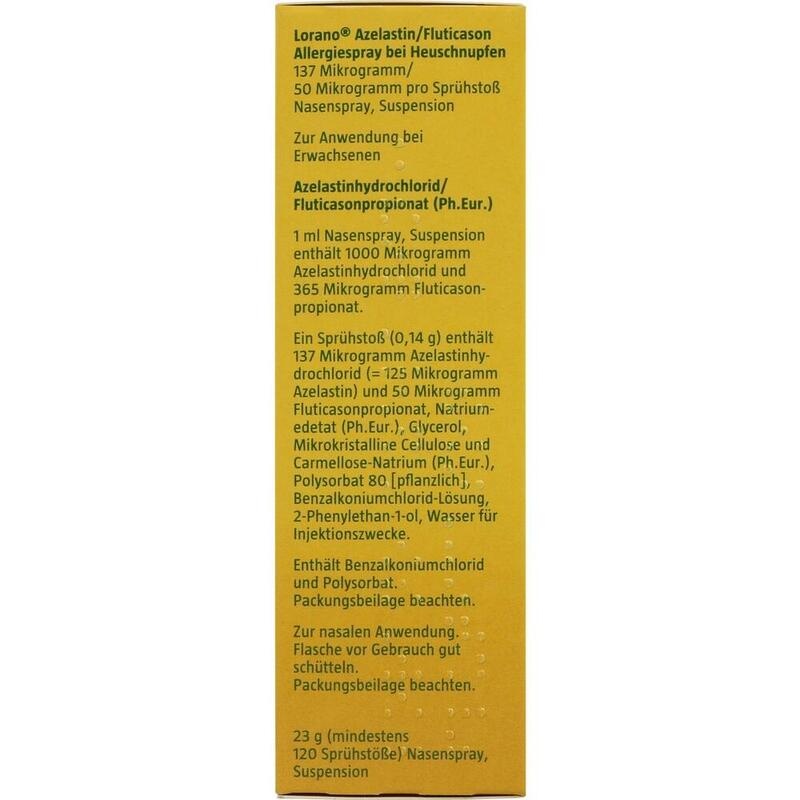 LORANO Azelastin/Fluticason Allergiespr.b.Heuschn.