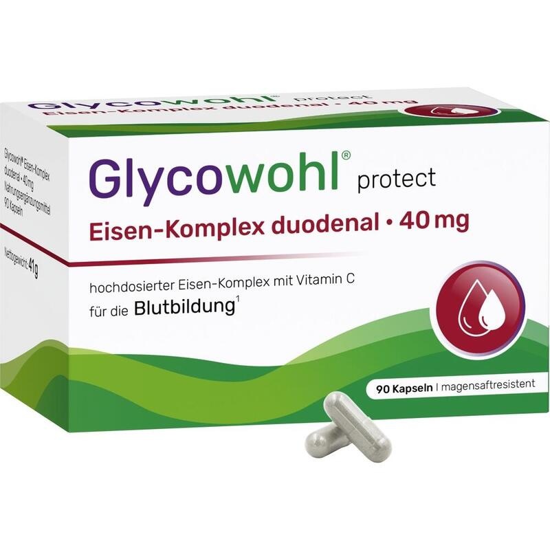 GLYCOWOHL Eisen-Komplex duodenal 40 mg+Vit.C Kaps.